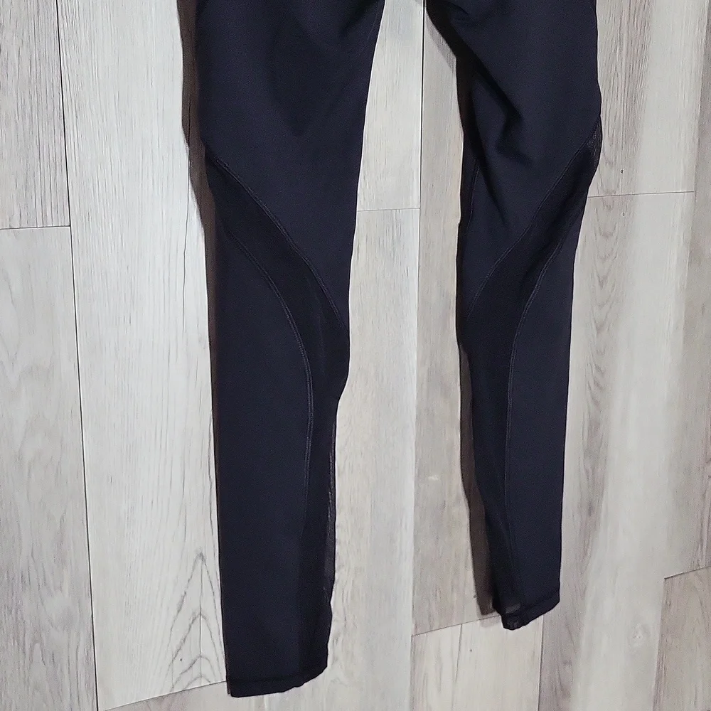 Calia Womens Small Leggings Black Sheer Ankle Workout‎ Activewear Stretch